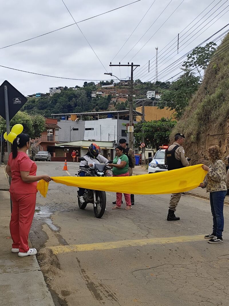 Equipes do PSF realizam blitz educativa de conscientização no Maio Amarelo